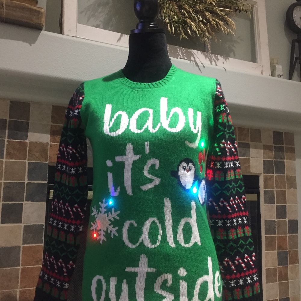Light up Ugly Christmas Sweater